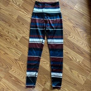 Beyond‎ Yoga Stripe Lux High Waisted Leggings Size XSmall